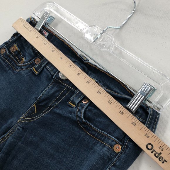 True Religion  Casey Blue Cotton Dark Wash Pockets Denim Skinny Jeans 29 - Picture 5 of 10